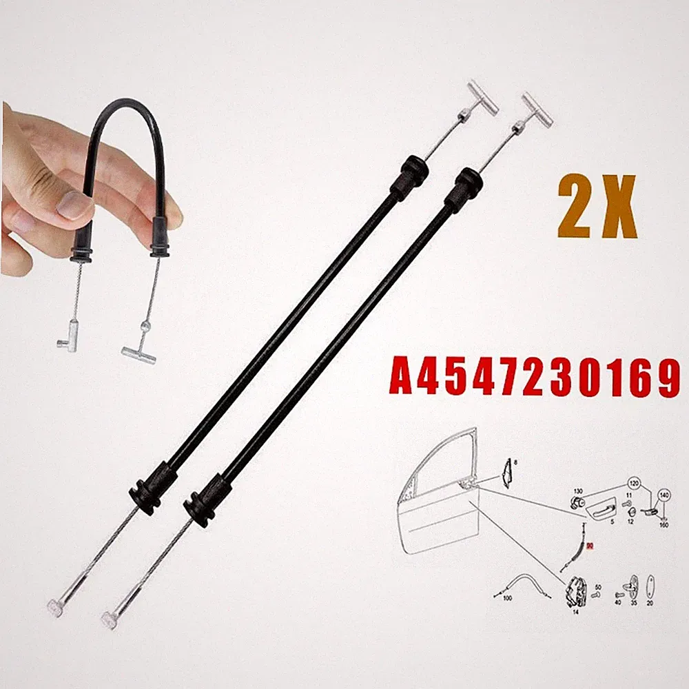 2Stk Für Smart 454 FORFOUR BOWDENZUG SEILZUG TÜRGRIFF Rechts / Links-4547230169.