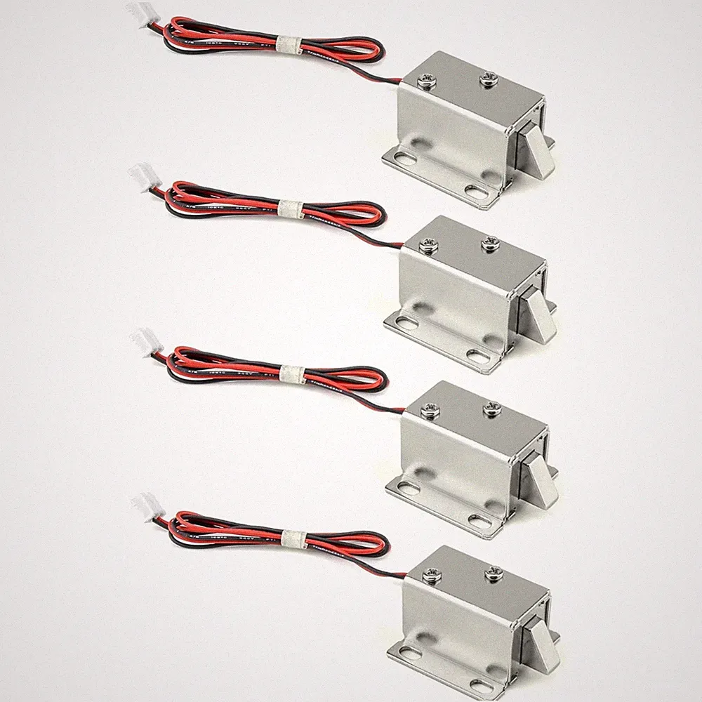 4er Set Elektromagnetische Türschlösser - Sicherheitssystem Schrankschloss