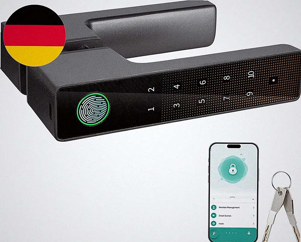 5-In-1 Türöffner Fingerabdruck, Türschloss Mit Zahlencode, Smart Türschloss Mit