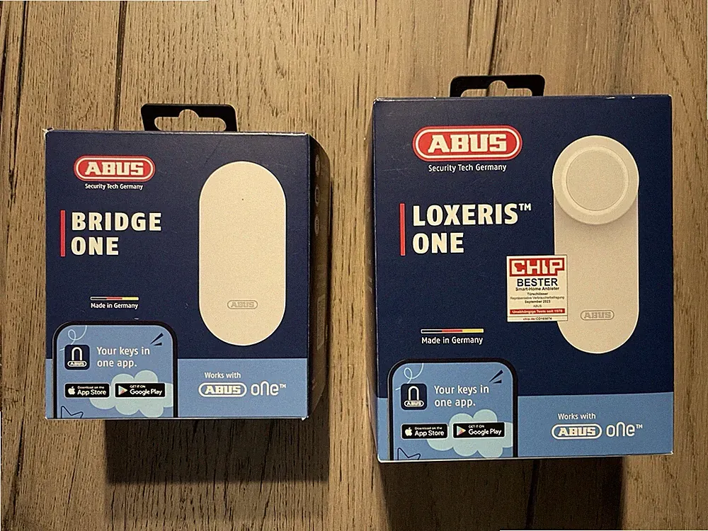 Abus Türschloss Loxeris One Und Bridge One Weiß, im Set, neu, Originalware