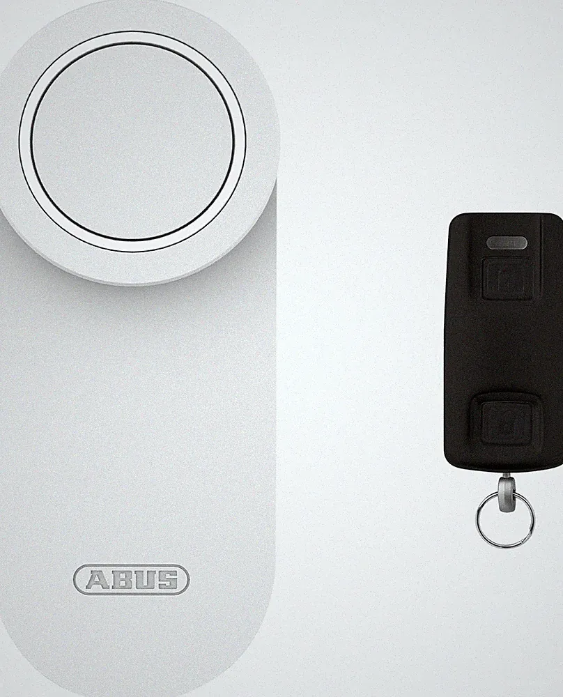 ABUS Türschlossantrieb LOXERIS One Fernbedienung Smart App Zugangskontrolle Weiß