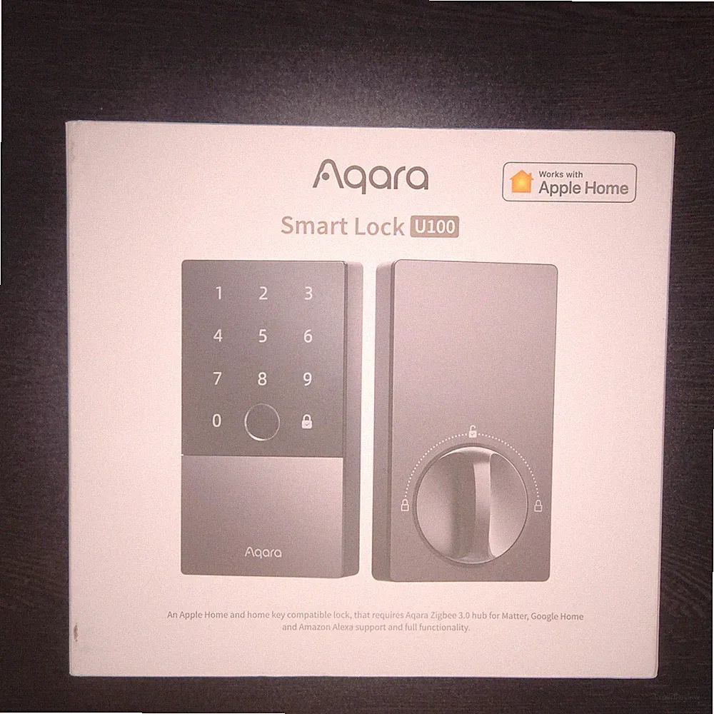 Aqara Smart Lock U100, Fingerprint Keyless Entry Türschloss mit Apple Home Key