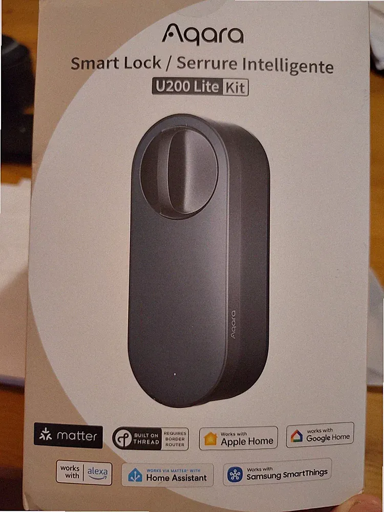 Aqara Smart Lock U200 Lite Kit Smart-Türschloss schwarz Thread Apple/Google