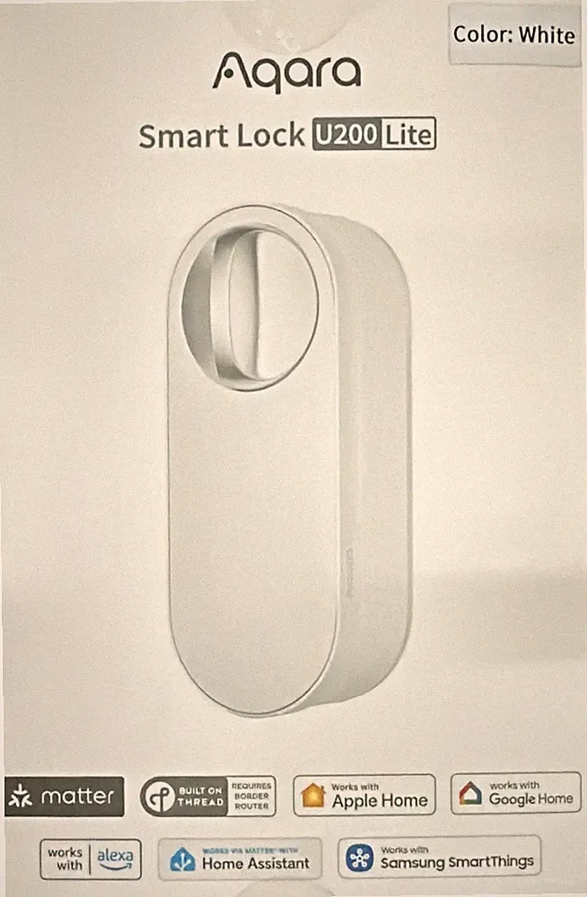 Aqara Smart Lock U200 Lite Smartes Türschloss mit Aufladbarem Akku und Leiser