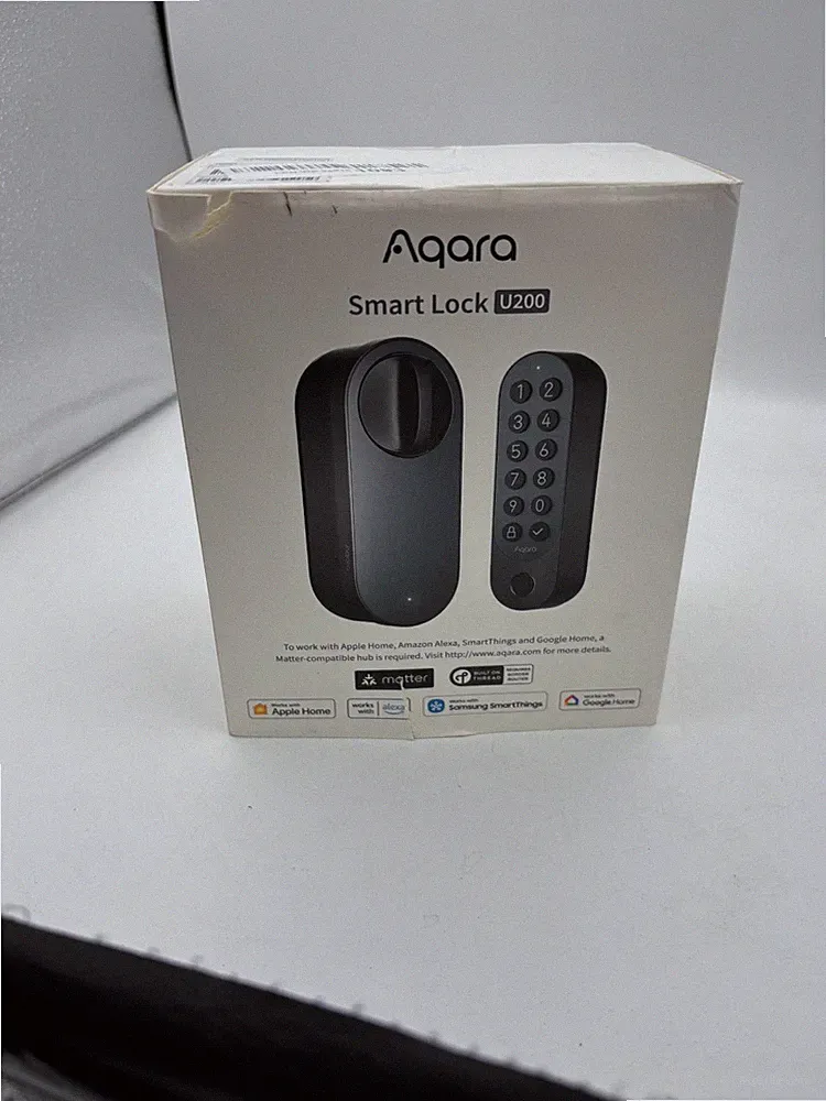 Aqara Smart Lock U200 (mit Fingerabdruck) Matte over thread im Schwarz Farbe