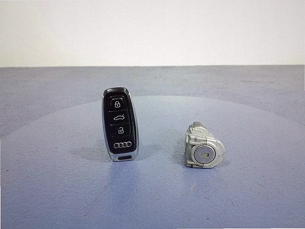 AUDI A8 D5 SCHLÜSSEL FERNBEDIENUNG SMART KEY TÜRSCHLOSS ZYLINDER 4N0959754K / AM