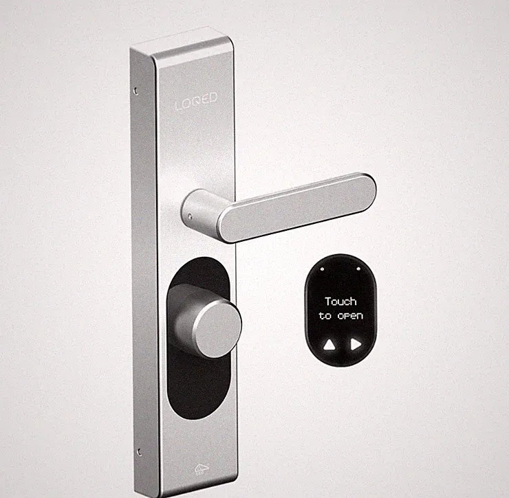 B-Ware Shelly LOQED Touch Smart Lock Stainless Steel Smartes Türschloss