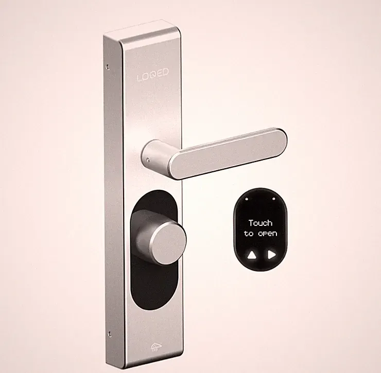 B-Ware Shelly LOQED Touch Smart Lock Stainless Steel Smartes Türschloss