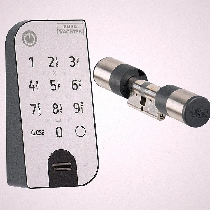 Burg Wächter elektronisches Türschloss secuENTRY easy 7602 FP mit Fingerprint