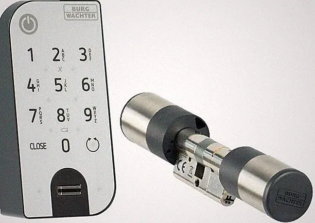Burg Wächter ENTRY easy 7602 FP Fingerprint-Smartlock elektronisches Türschloss