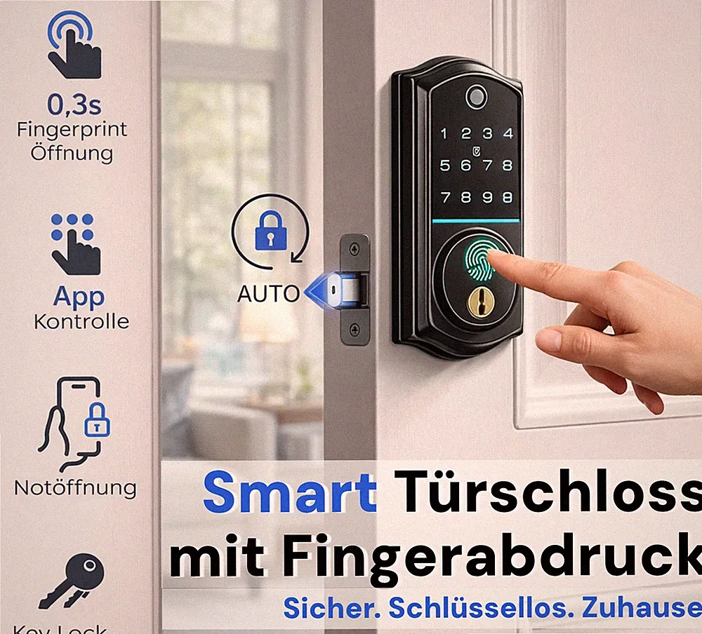 Elektronischer Türschloss Intelligenter schloss mit Bluetooth APP Fingerabdruck