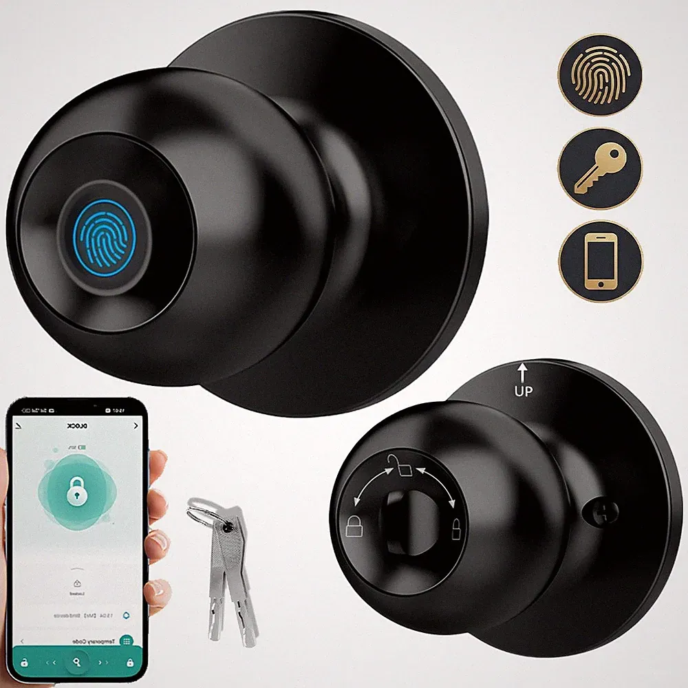 Elektronisches Fingerabdruck Türschloss APP Schlüssel Smart Türöffner Schloss DE