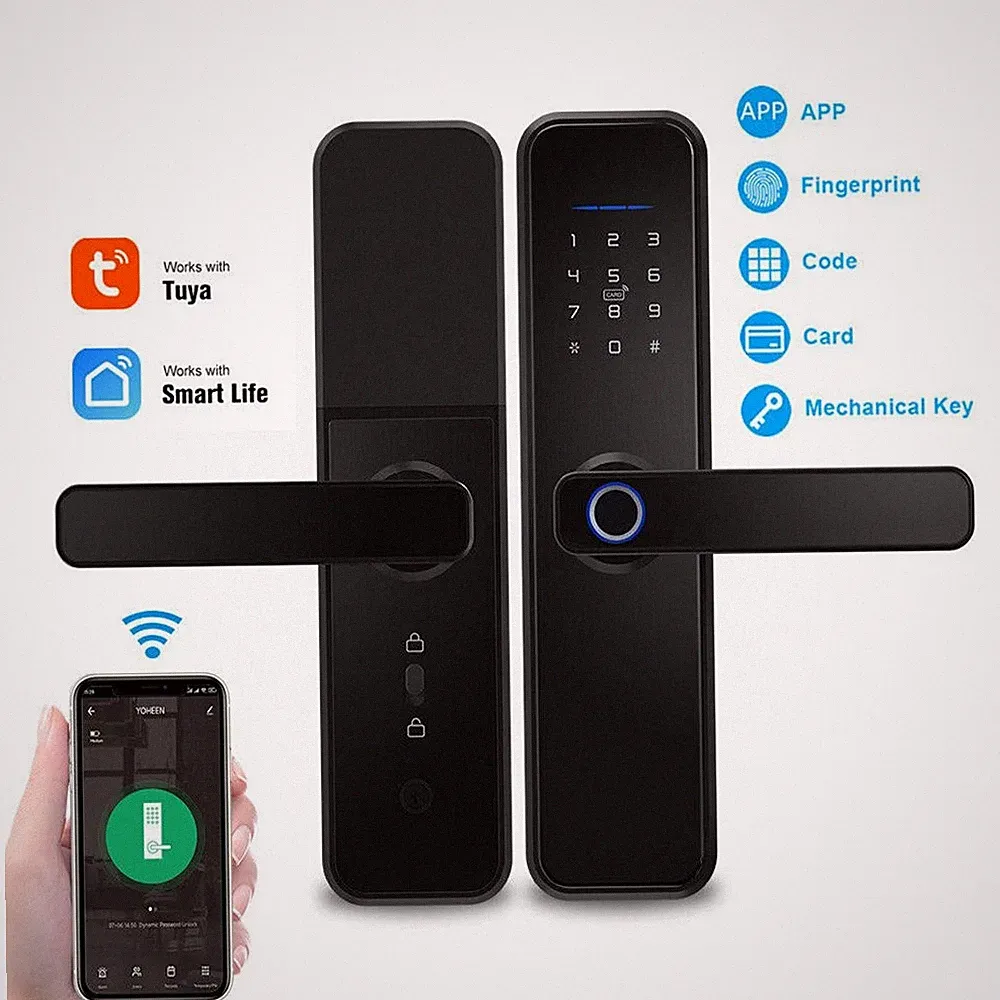 Elektronisches Türschloss Fingerabdruck Smart Türöffner Secuentry Lock Mit App