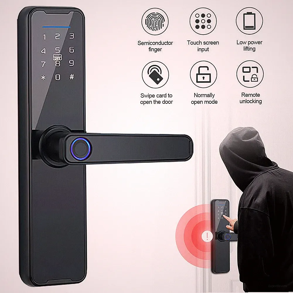 Elektronisches Türschloss mit Touch-Tastatur Smart-Funktion - Fingerabdruckleser