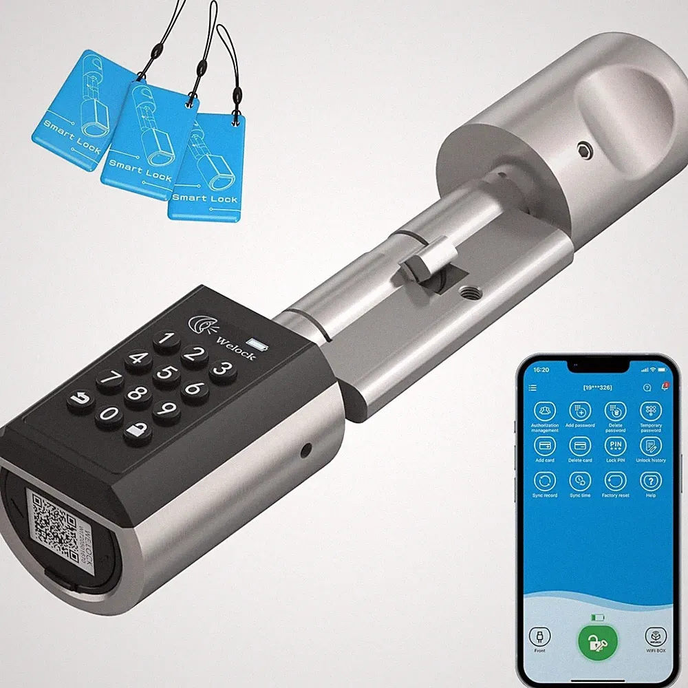 Elektronisches Türschloss Smart Lock RFID Code App Edelstahl