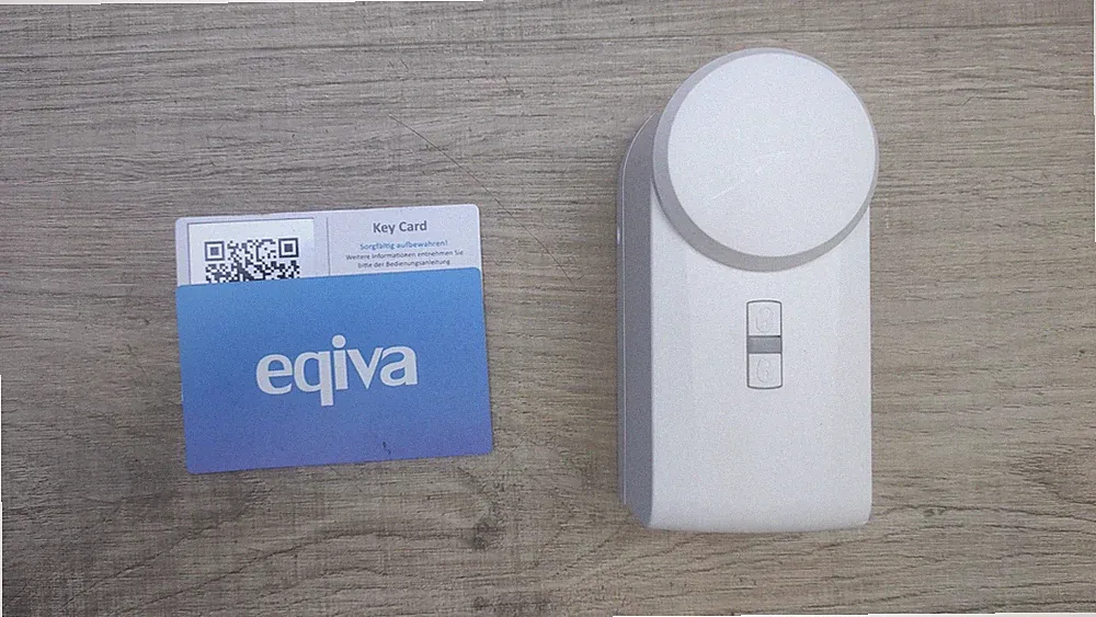 eQ-3 Eqiva Bluetooth Smart Türschlossantrieb, Türschloss weiß (142950A0), I39248