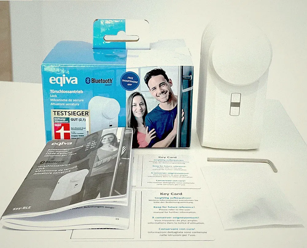 🔥 Eqiva Smart Türschlossantrieb mit App-Steuerung, Bluetooth Smartlock, Key-BLE