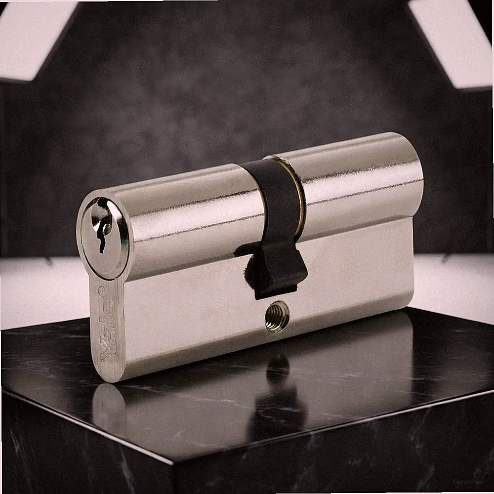 Euro-Zylinderschloss vernickelt - 80 mm, Standard-Sicherheit und Montagefreundlichkeit
