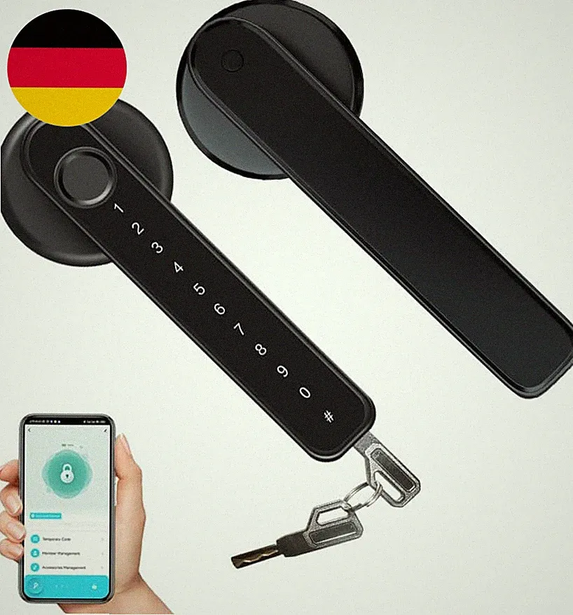 Fingerabdruck Smart Türschloss Mit Tastengriff Für Zuhause, Wohnung, Büro, Haust