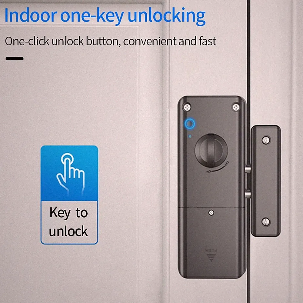 für unsichtbares Holztürschloss mit für TTlock App für Fernzugriff und Überwachu