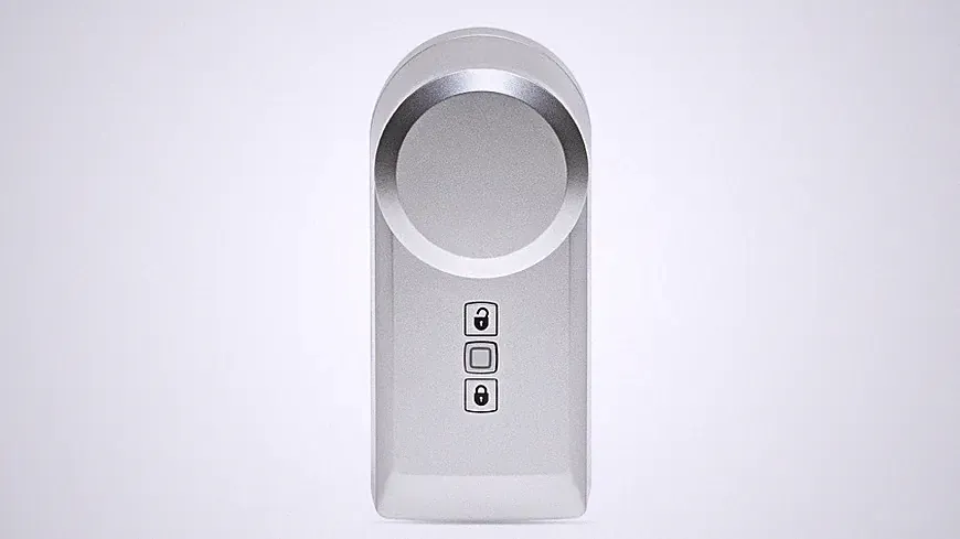 Homematic IP Smart Home Türschlossantrieb, silber, HmIP-DLD-S