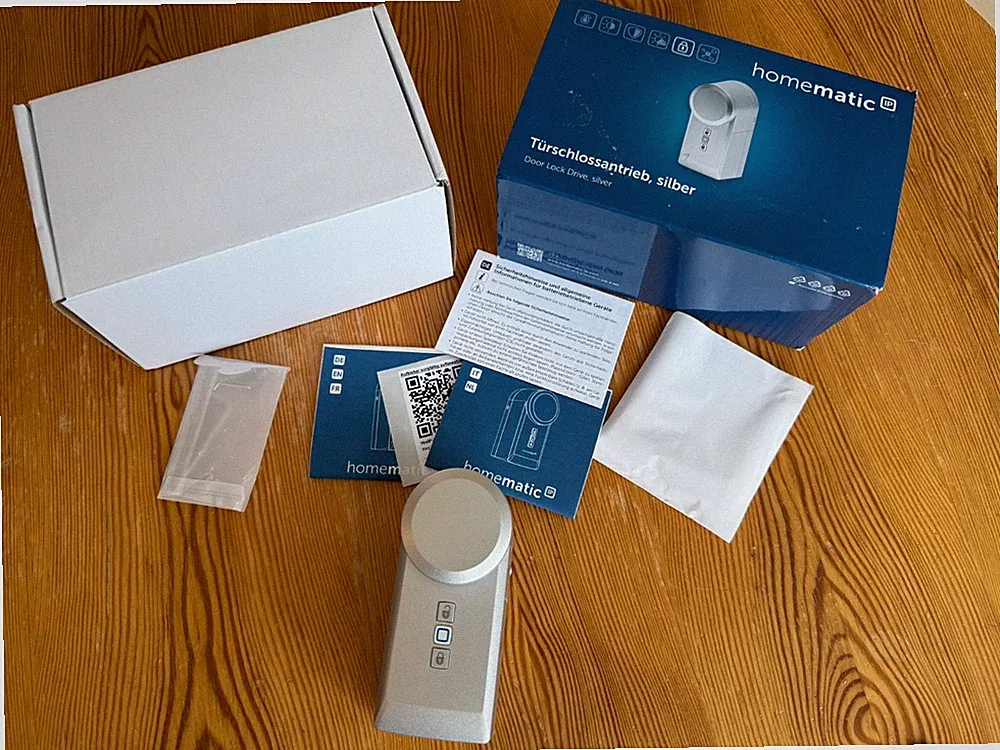 Homematic IP Smart Home Türschlossantrieb, silber, HmIP-DLD-S