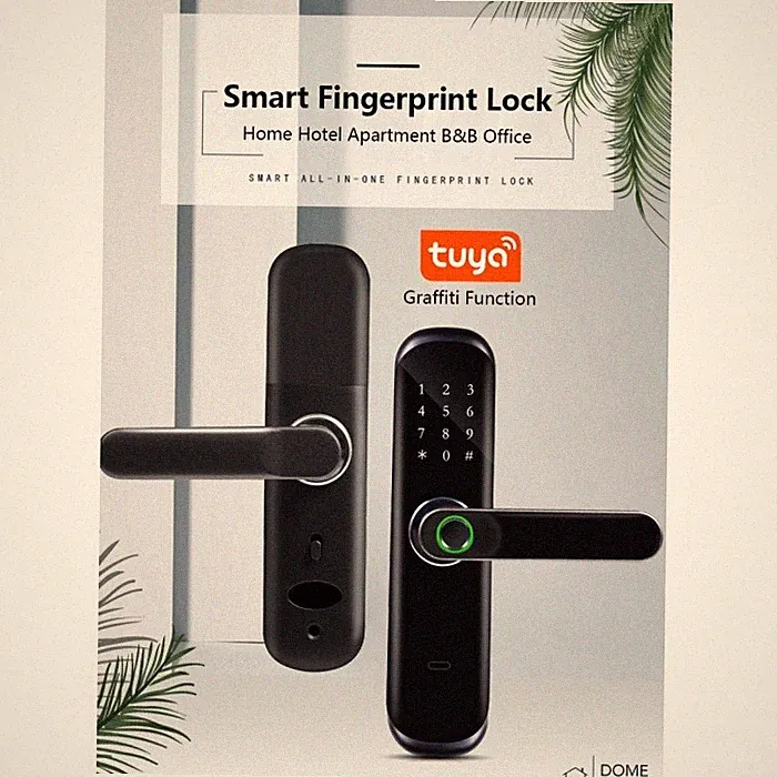 iDOME Smart Fingerabdruck elektronisches Türschloss Heimsicherheit biometrischer Griff UK