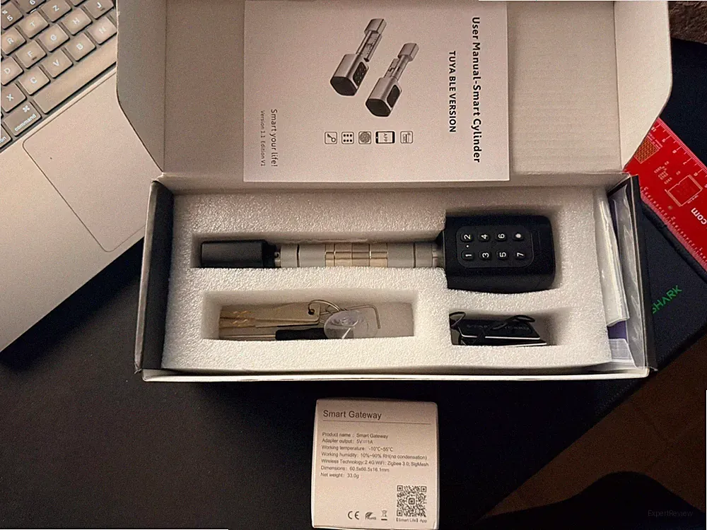 Intelligenter Schließzylinder Tür mit Euro 60-90mm + Zigbee Gateway