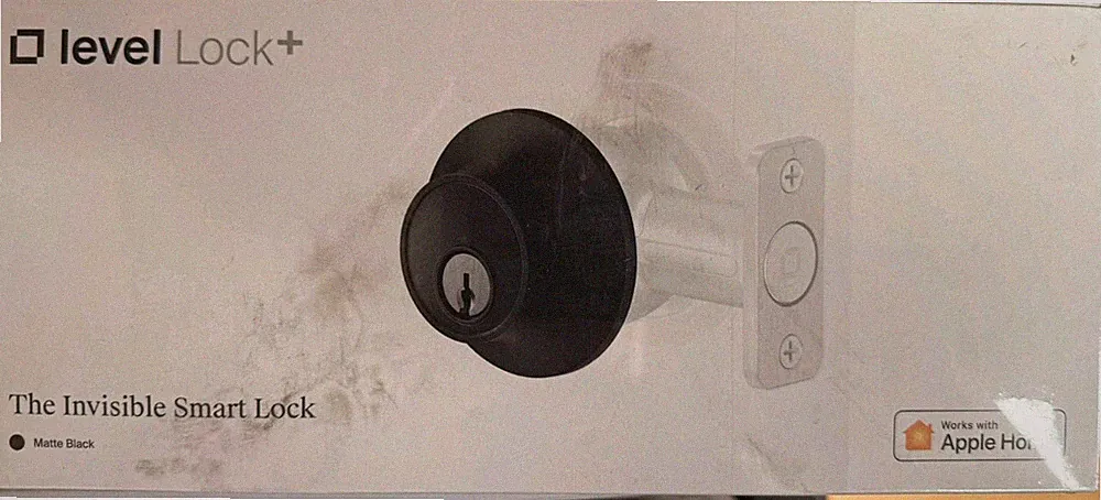 Level Lock+ Smart Lock matt schwarz für Haustür, Apple Home, Bluetooth, App