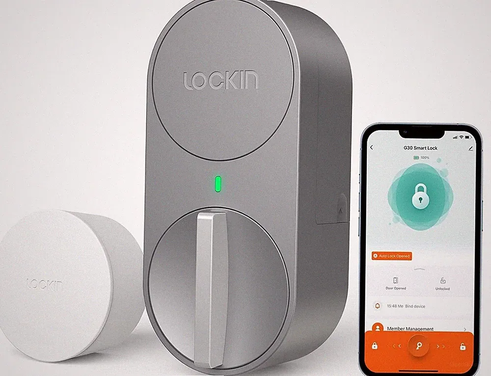 LOCKIN G30 Smart Lock Türschloss WiFi Bridge | WLAN App-Steuerung Google & Alexa
