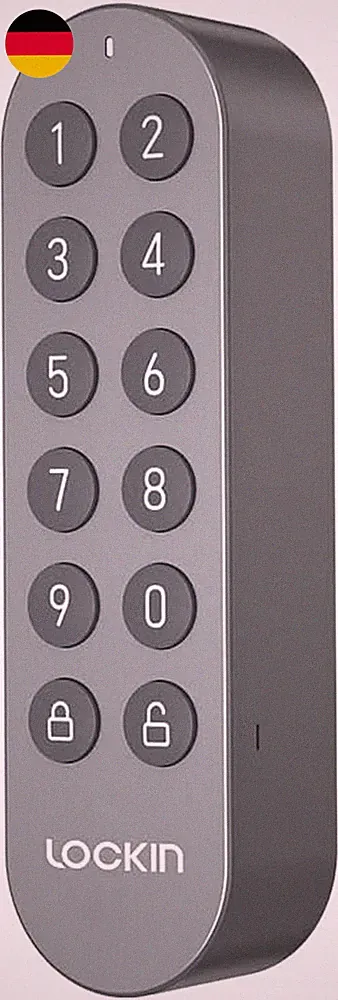 Lockin Smart Zifferntastatur, IPX5 Wasserdicht, Schlüssellos, Biometrisch, Zugan