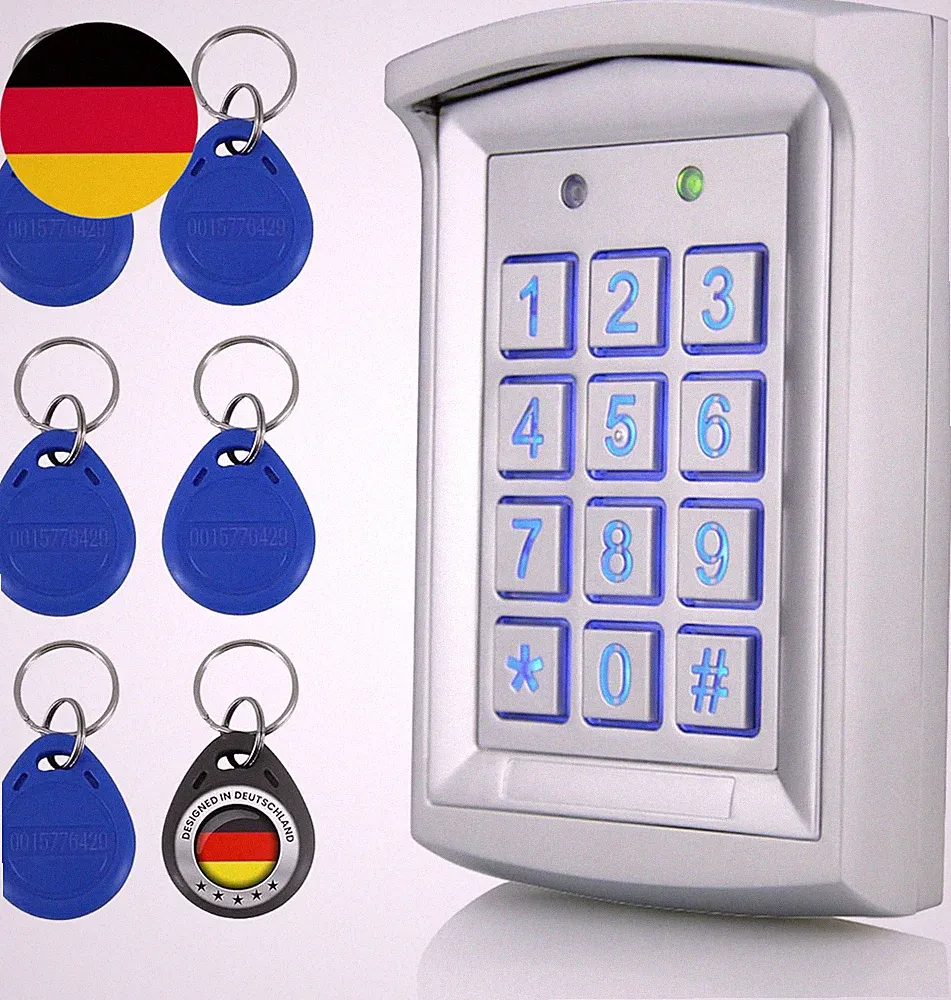 MATHFEL Smart Lock Elektronisches Türschloss Für Haustür - Wetterfestes Codeschl