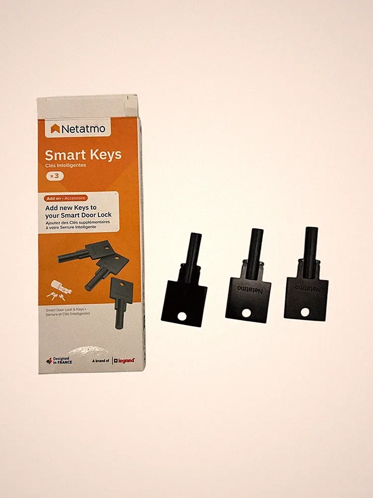 Netatmo Smart Key Rohling Schlüssel für Smartes Türschloss 3-Teilig.