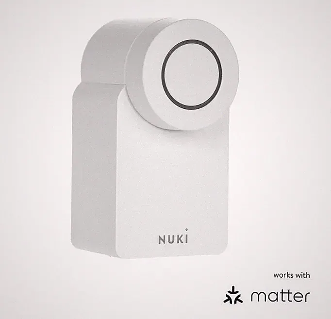 NUKI Smart Lock 4.0 Weiß Matter Intelligentes Türschloss NUKI Smart Lock 4.0