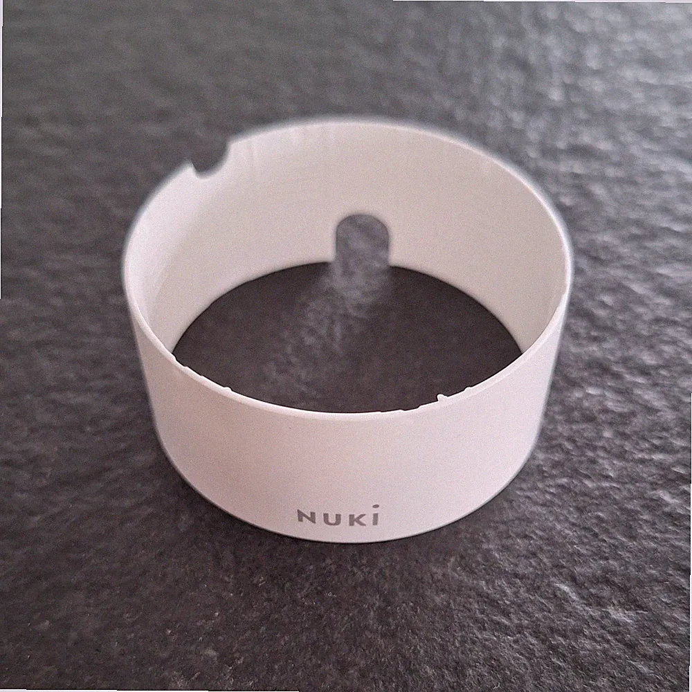 Nuki Smart Lock Pro 5. Generation weißer Ring NEU weiße Blende Rosette Gen.