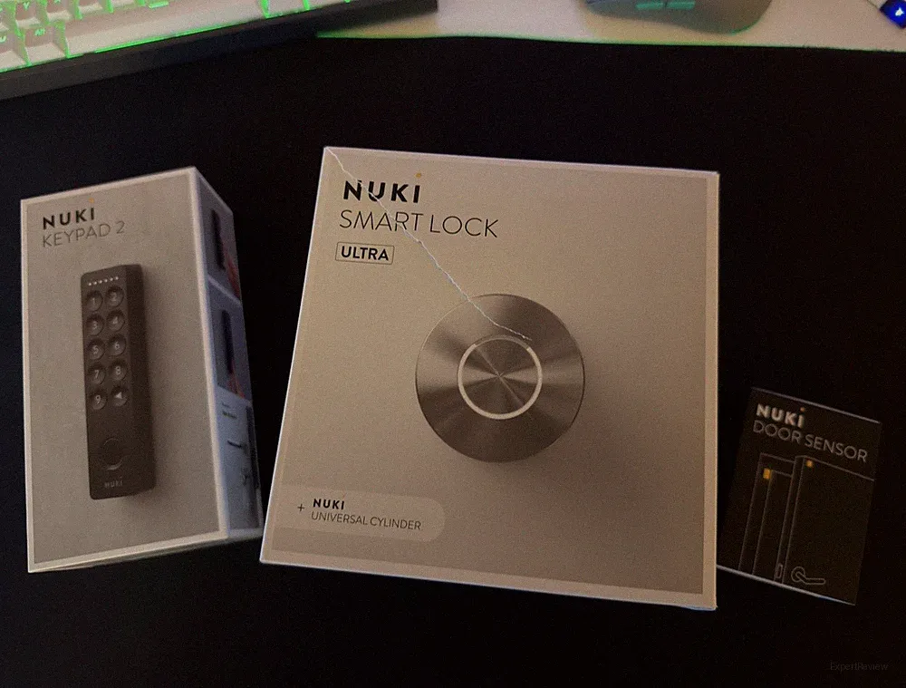 NUKI Smart Lock Ultra mit Keypad 2, Türsensor und Universal Cylinder