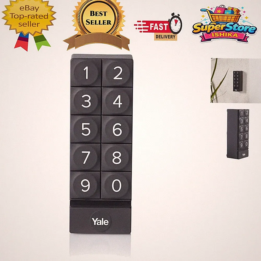 Problemlose Installation Schwarz Smart Keypad mit Alexa Steuerung für sicheren Zugriff