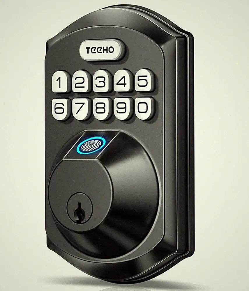 Smart Keyless Entry Electronic Keypad Deadbolt for Front Door,Auto Lock/Black