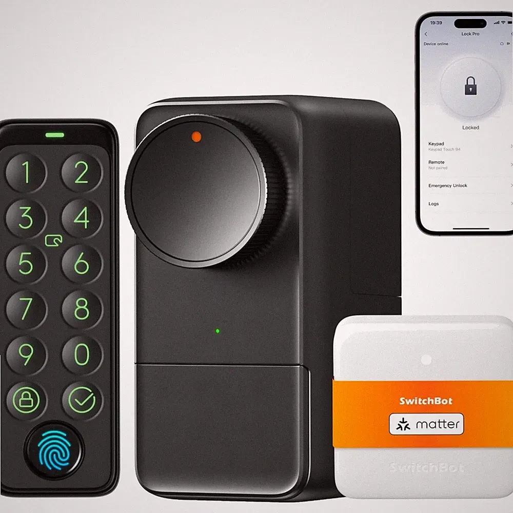 Smart Lock Pro mit Touchscreen-Tastatur, Türriegel, Elektronisches Türschloss...