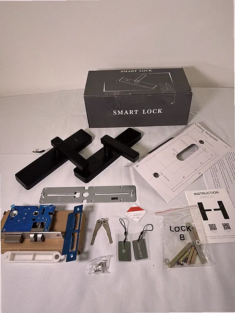 Smart Lock Türschloss Mit Touchscreen Tuba App, Fernbedienung Und Passwort