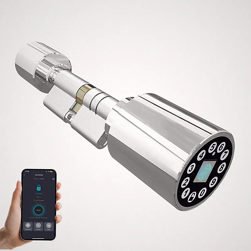 Smart LOCK Türschloss Zylinder Fingerabdruck oder Code Bluetooth Handyverbindung
