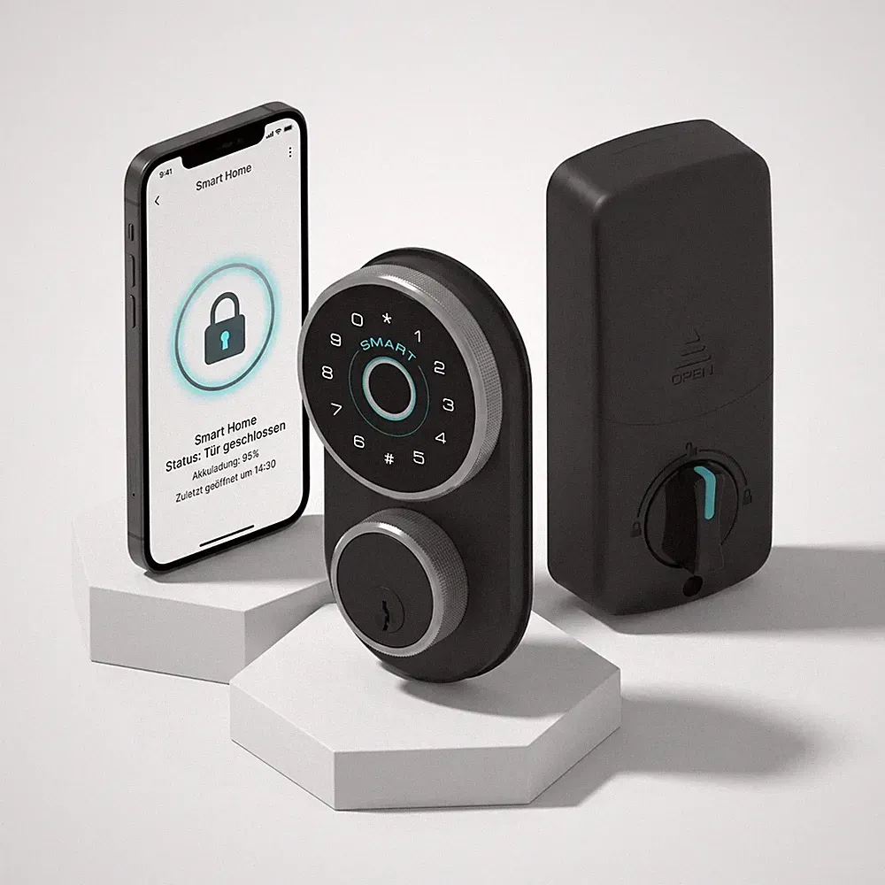 Smart Türschloss mit Fingerabdruck und App elektronisches Riegelschloss