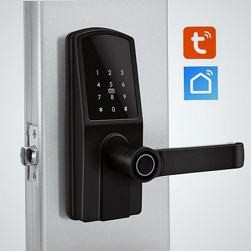 Smart Tuya Bluetooth Türschloss mit Fingerabdrucksensor und Numerischer Tastatur