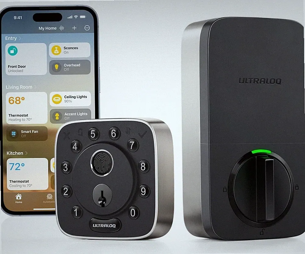 Smart WiFi Bolt Fingerprint Door Lock Works with Apple HomeKit Voice Control