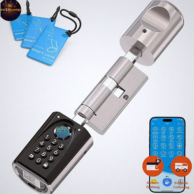 Smartes Türschloss U41 PRO Fingerabdruck Passwort WLAN App RFID USB 50-100mm