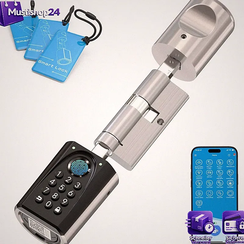 Smartes Türschloss U41 PRO Fingerabdruck Passwort WLAN App RFID USB 50-100mm