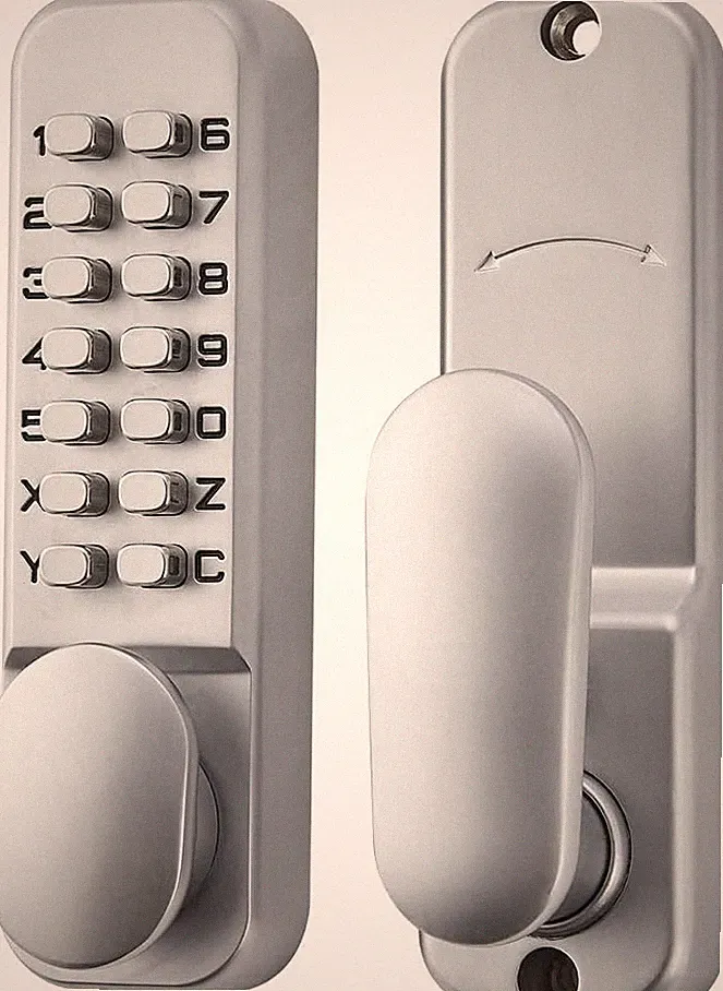 SPOTACT Schlüsselloses Türschloss L-01 mit Mechanischem Codeschloss Retro Stil