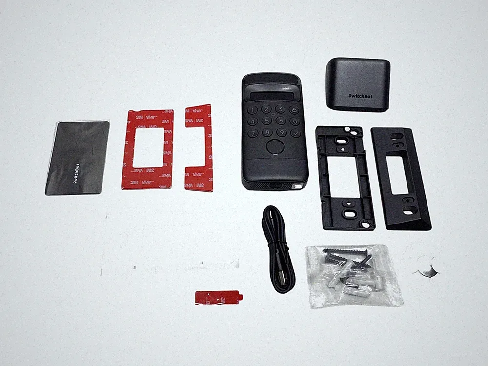 SwitchBot Keypad Vision W7300500 Tastatur für Schloss schwarz