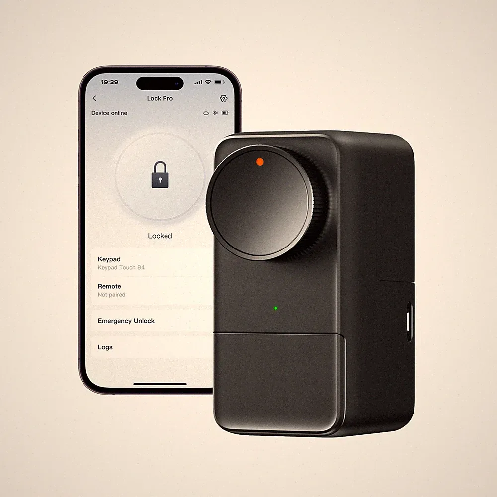 SwitchBot Smart Lock Pro, elektronisches Türschloss, schwarz
