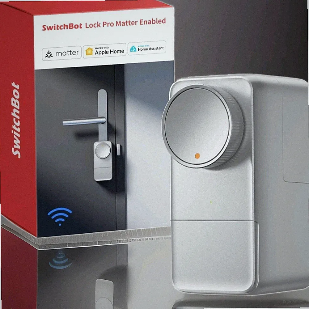 SwitchBot WLAN Smart Lock Pro Mit Aufladbarem Akku, Matter Over WiFi,...